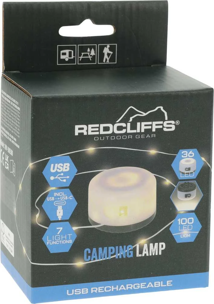 Redcliffs Įkraunama LED lempa kempingui USB