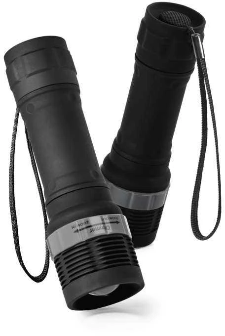 Žibintuvėlis Emos Žibintuvėlis LED 3W, juoda, zasięg 125m, zoom, 3xAAA - P4702 Emos