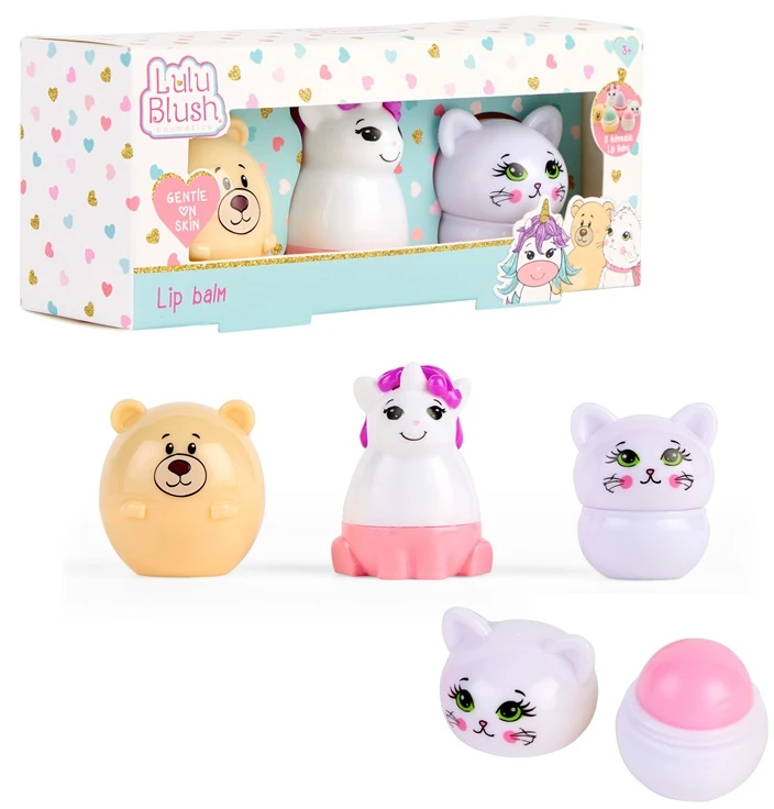 Lulu Blush Create It Canenco CREATE IT! LuluBlush balzamas lūpoms 3 gyvūnėliai 849004