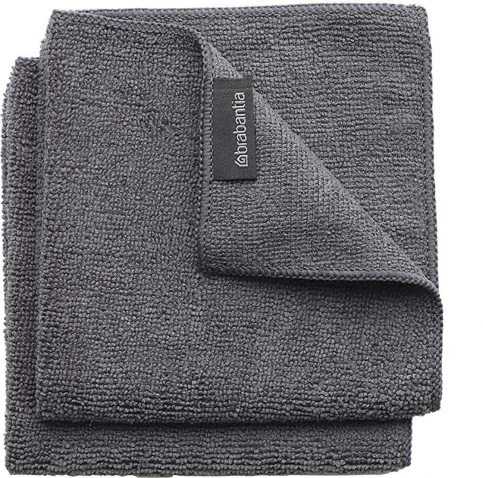 Brabantia Mikropluošto šluostės 2 vnt. 30x30cm - Dark Pilkas