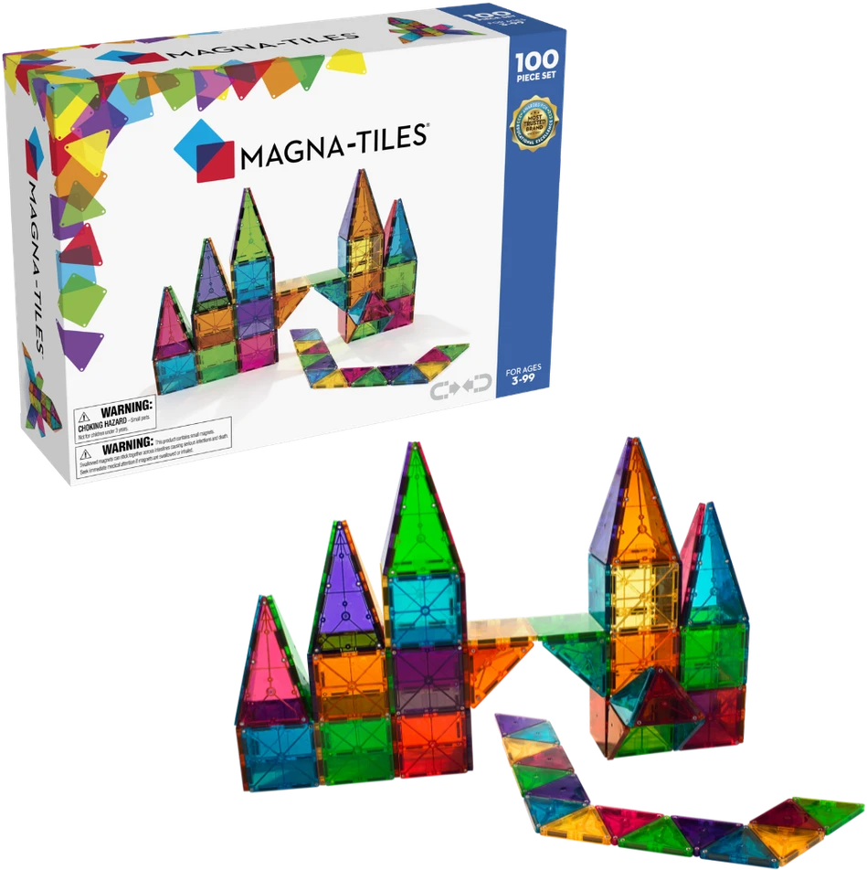 MAGNA-TILES Konstruktorius „Spalvos“, 100 det.