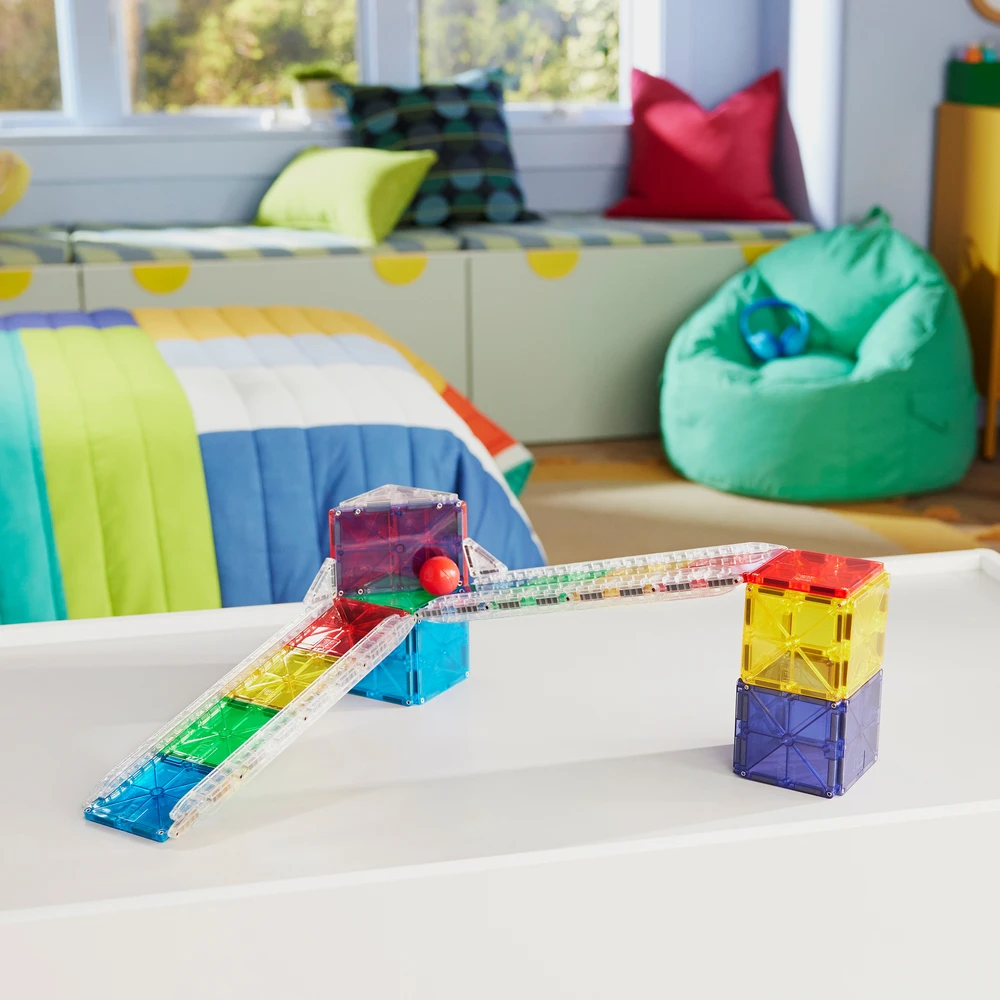MAGNA-TILES Magnetinis konstruktorius „Kamuoliuko trasa“, 33 det.