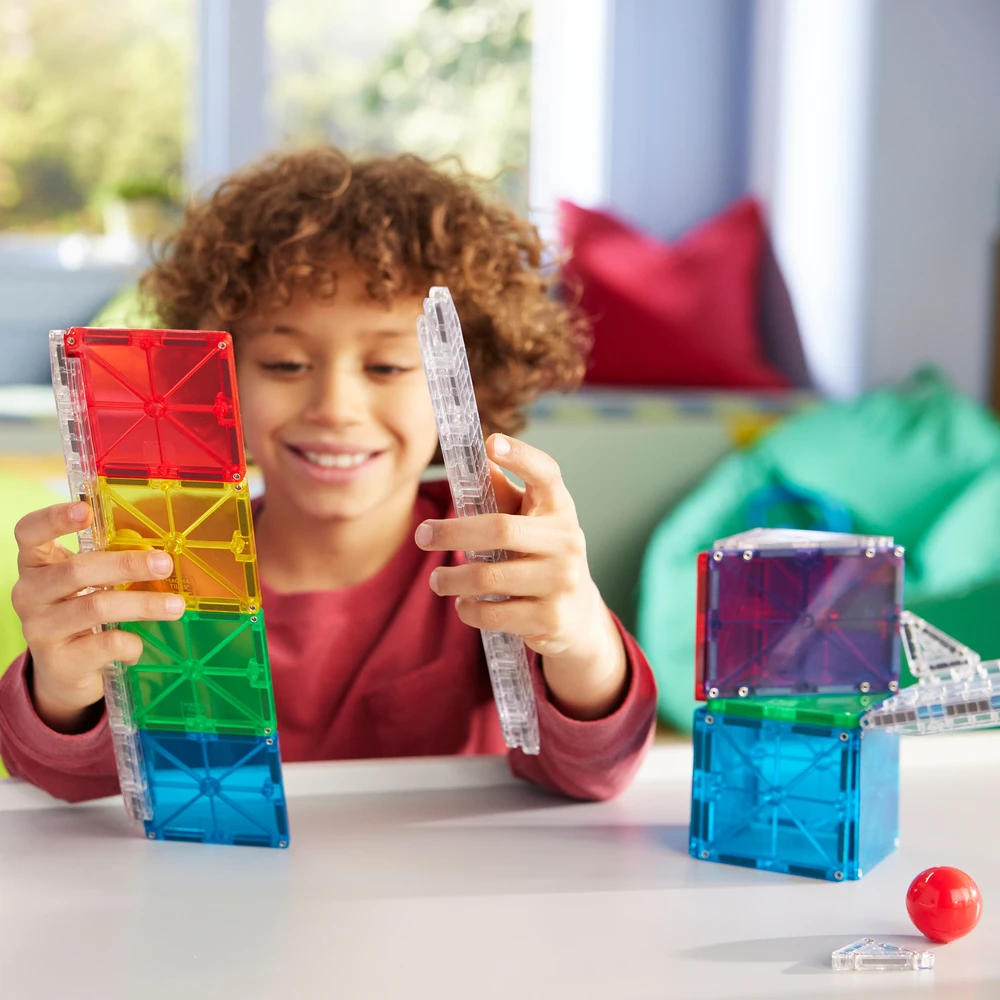MAGNA-TILES Magnetinis konstruktorius „Kamuoliuko trasa“, 33 det.