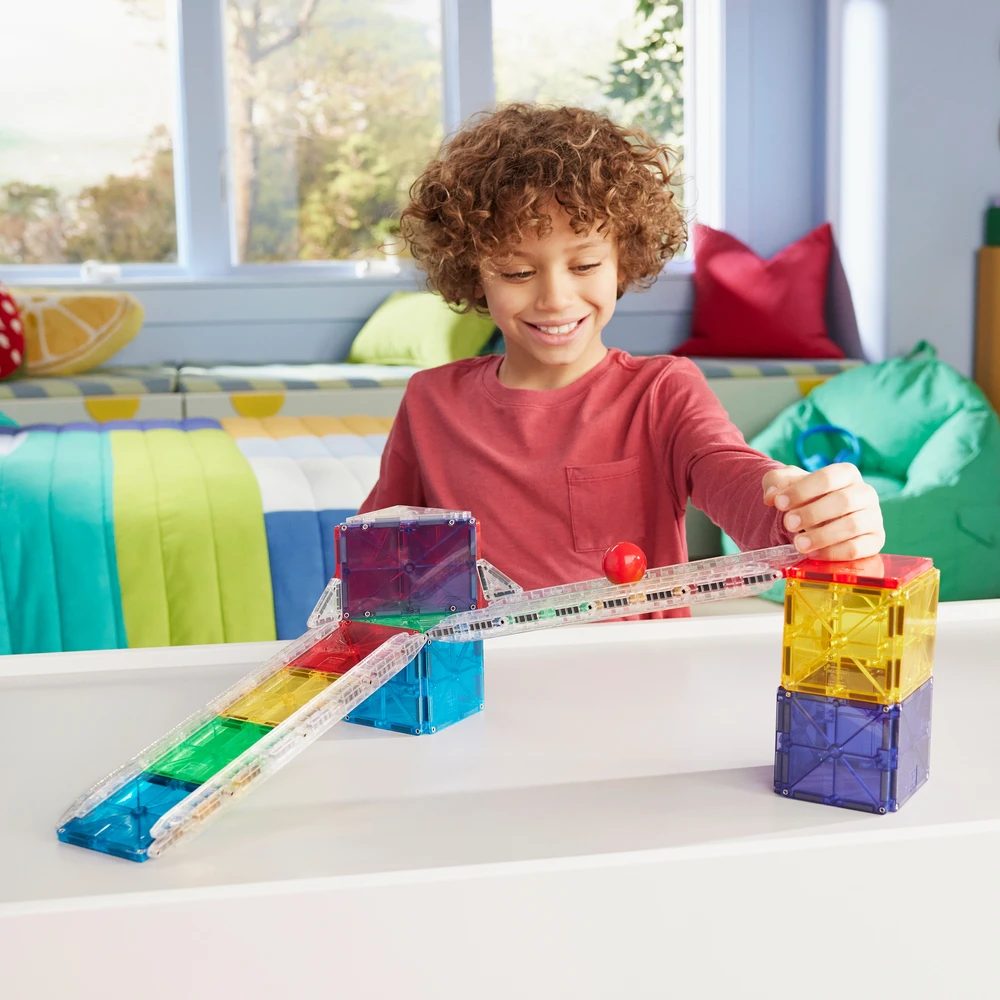 MAGNA-TILES Magnetinis konstruktorius „Kamuoliuko trasa“, 33 det.
