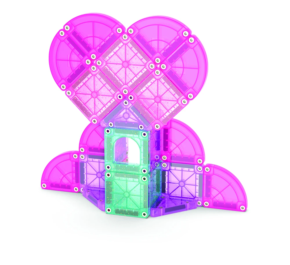 MAGNA-TILES MICROMAGS Kelioninis konstruktorius „Heart to Heart“, 26 det.