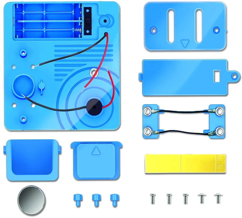 Magnetinis žaislas 4M KidzLabs Magnetic Intruder Alarm, mėlyna sp.