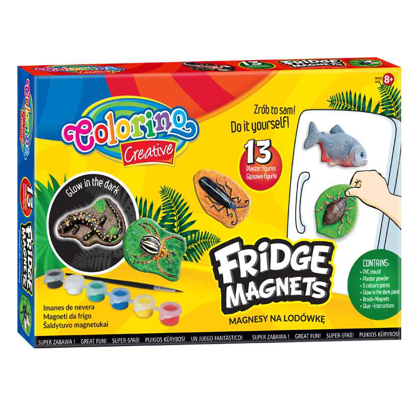 Dėlionė Kūrybinis gipsinių magnetukų rinkinys COLORINO 36865PTR