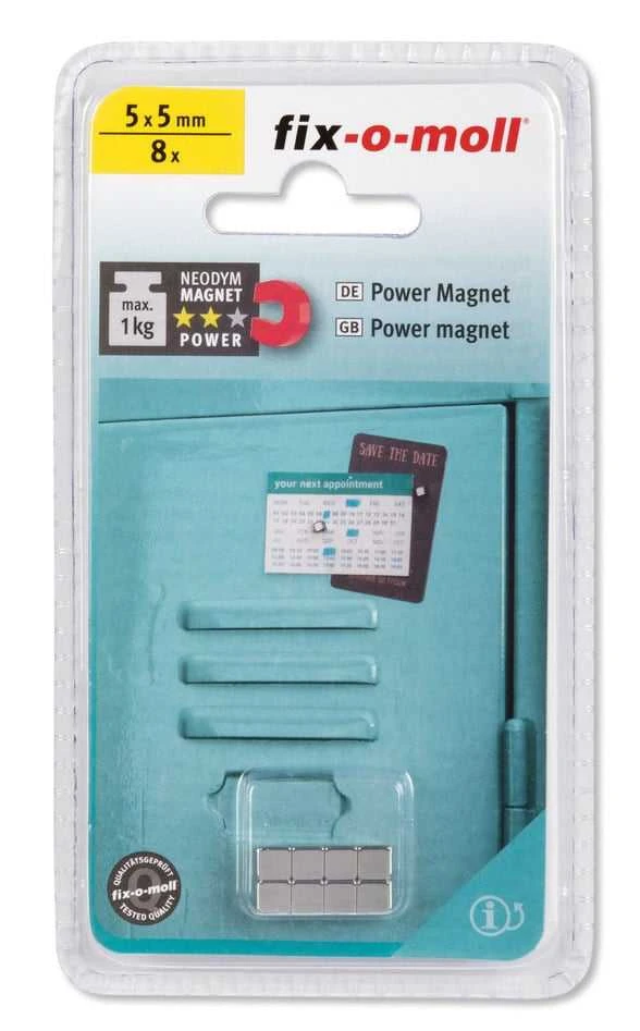 Magnetai Fix-O-Moll 3562805, 5 x 5 mm, 8 vnt.