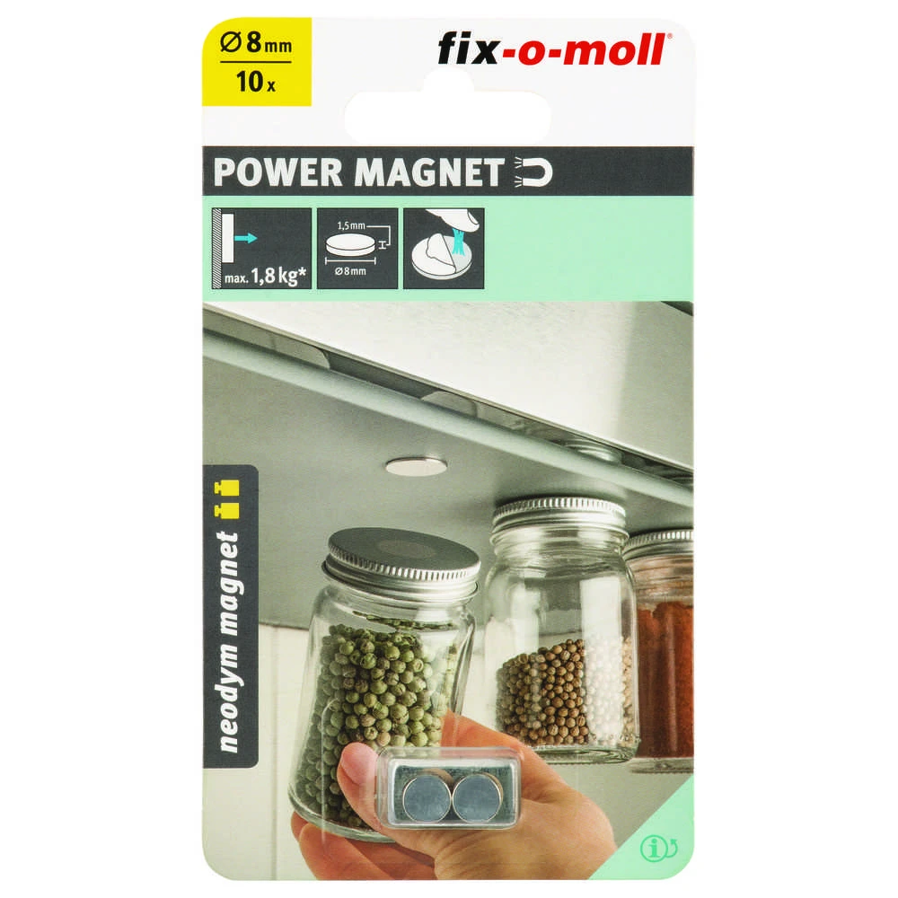 Fix O Moll MAGNETAS DISKIN LIPNUS 3562814 8MM 10VNT