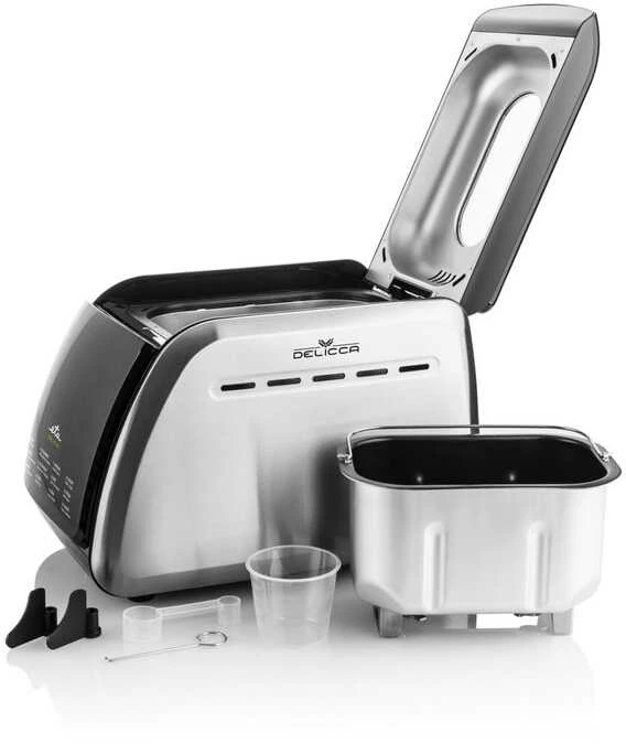 Virtuvinės svarstyklės ETA | Bread maker | Delicca II ETA714990030 | Power 850 W | Number of programs 12 | Ekranas Yes | Juodas/Nerūdijantis plienas