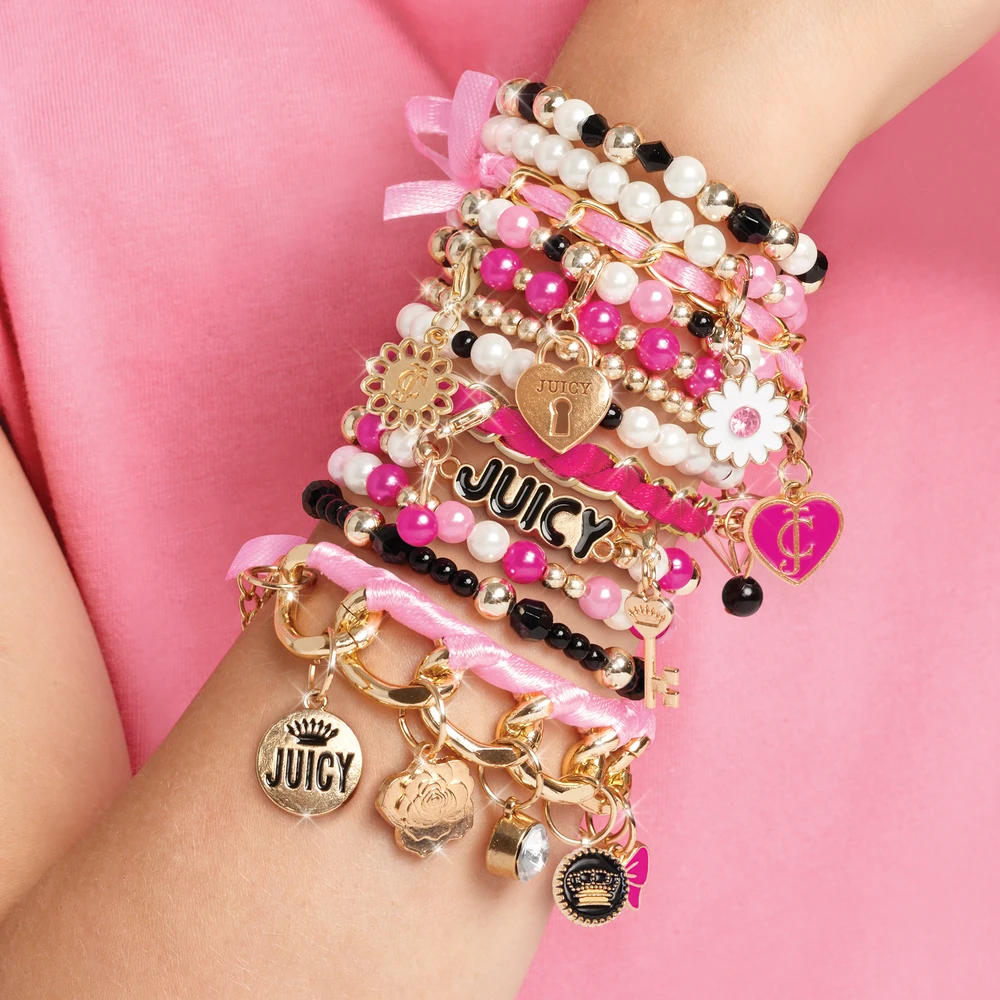 MAKE IT REAL JUICY COUTURE Papuošalų kūrimo rinkinys „Glitz N Glam“