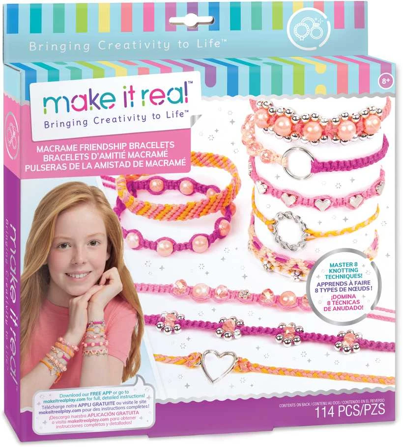 MAKE IT REAL Pintos apyrankės „Macrame“