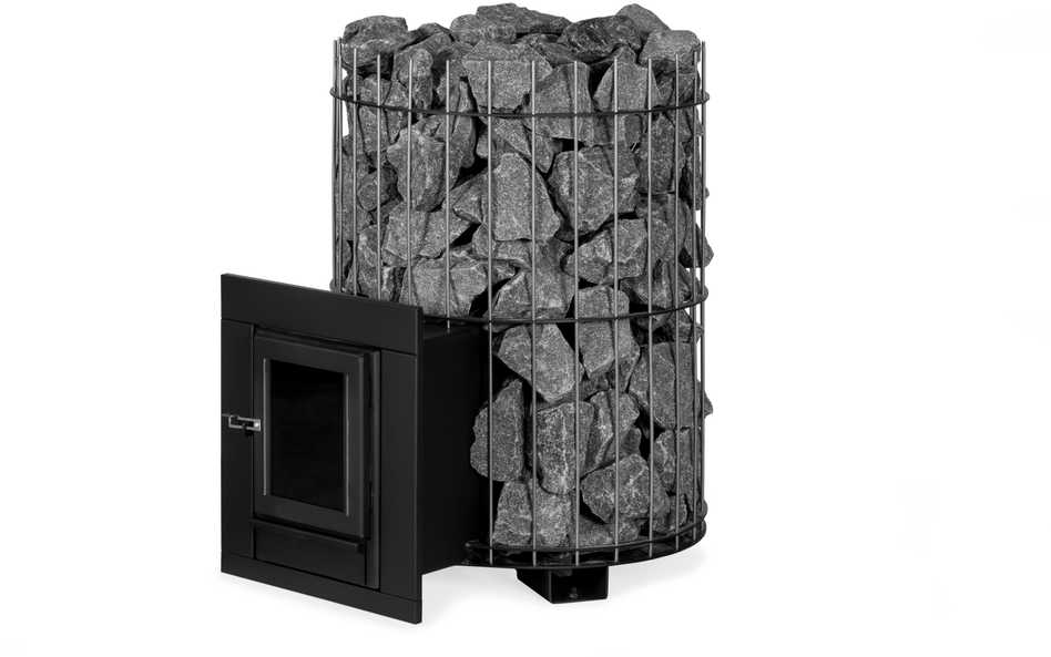 Levenhuk Malkomis kūrenama pirties krosnelė Kalvis PR3-SN, 10 kW, juoda