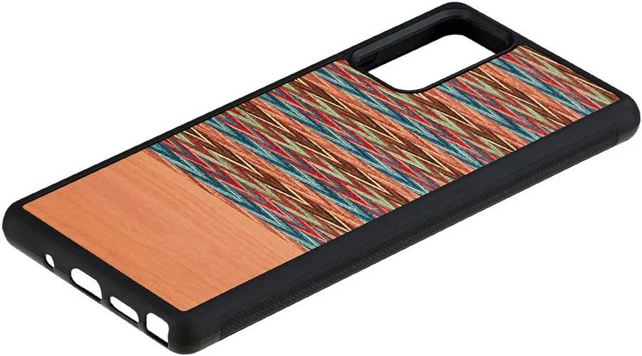 MAN&WOOD dėklas skirtas Galaxy Note 20 browny check juodos spalvos