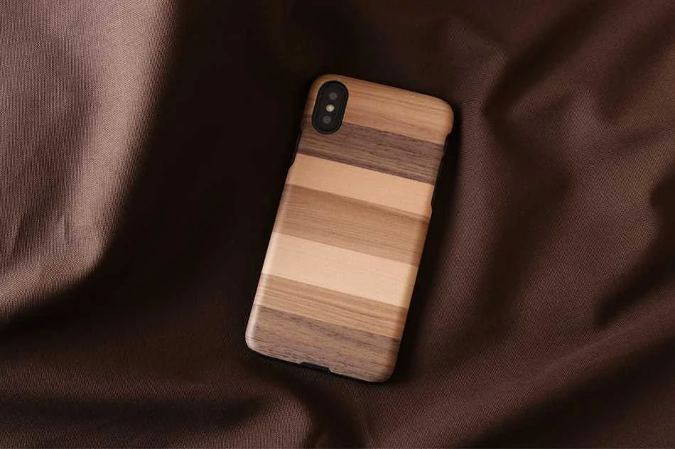 MAN&WOOD SmartPhone dėklas Apple iPhone X/XS sabbia juodos spalvos