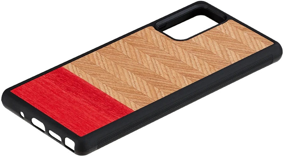 MAN & WOOD MAN&WOOD dėklas Galaxy Note 20 silkės kaulo rašto azalijos juodas