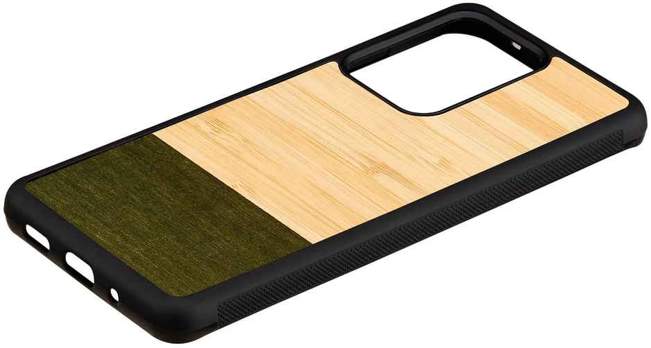 MAN&WOOD dėklas skirtas Galaxy S20 Ultra bamboo skirtasest juodos spalvos