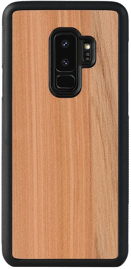 MAN & WOOD MAN&WOOD išmaniojo telefono dėklas Galaxy S9 Plus kapučino juodas