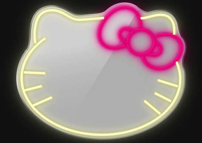 Manta MASNL129WH stiliaus neoninės šviesos katė su lanku LED neoninis veidrodis