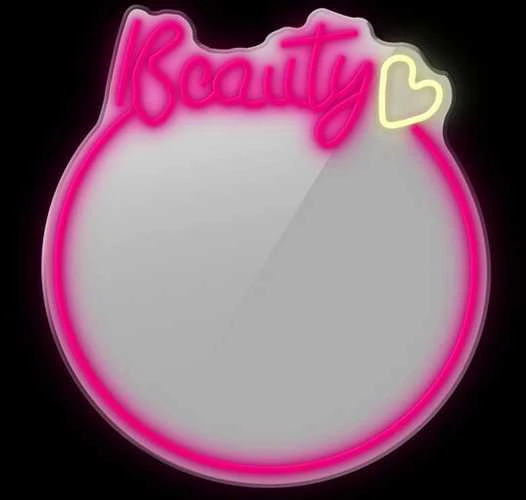 Manta MASNL130PK stiliaus neoninės šviesos BEAUTY LED neoninis veidrodis