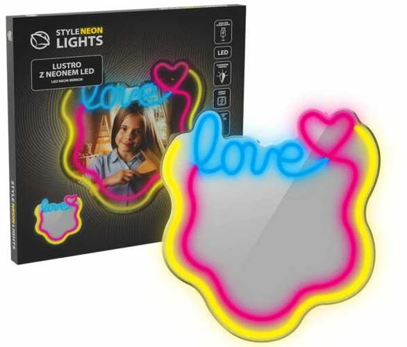 Manta MASNL131MT stiliaus neoninės lempos LOVE LED neoninis veidrodis