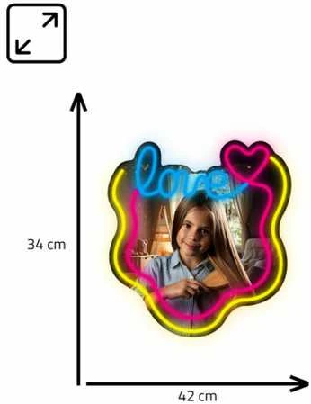 Manta MASNL131MT stiliaus neoninės lempos LOVE LED neoninis veidrodis