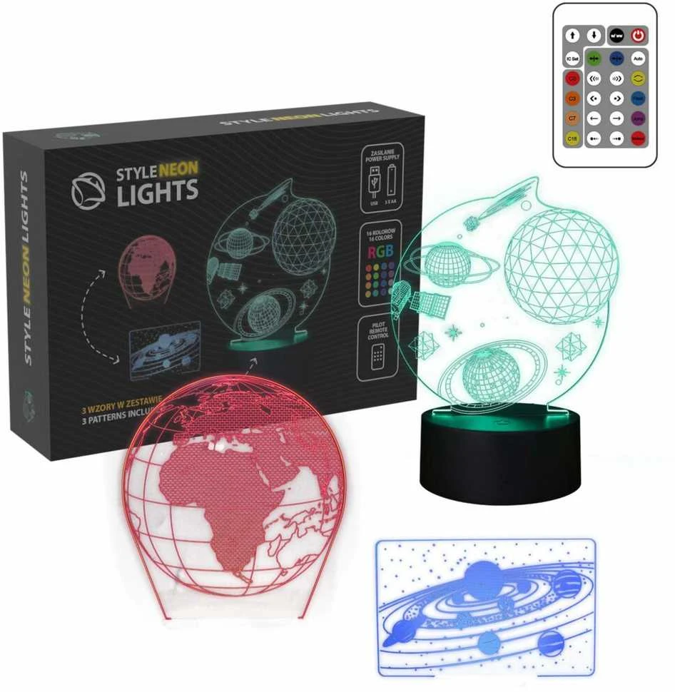 Manta SNL118RGB LED lempa Šviesos dekoracija Kosmos RGB 3D