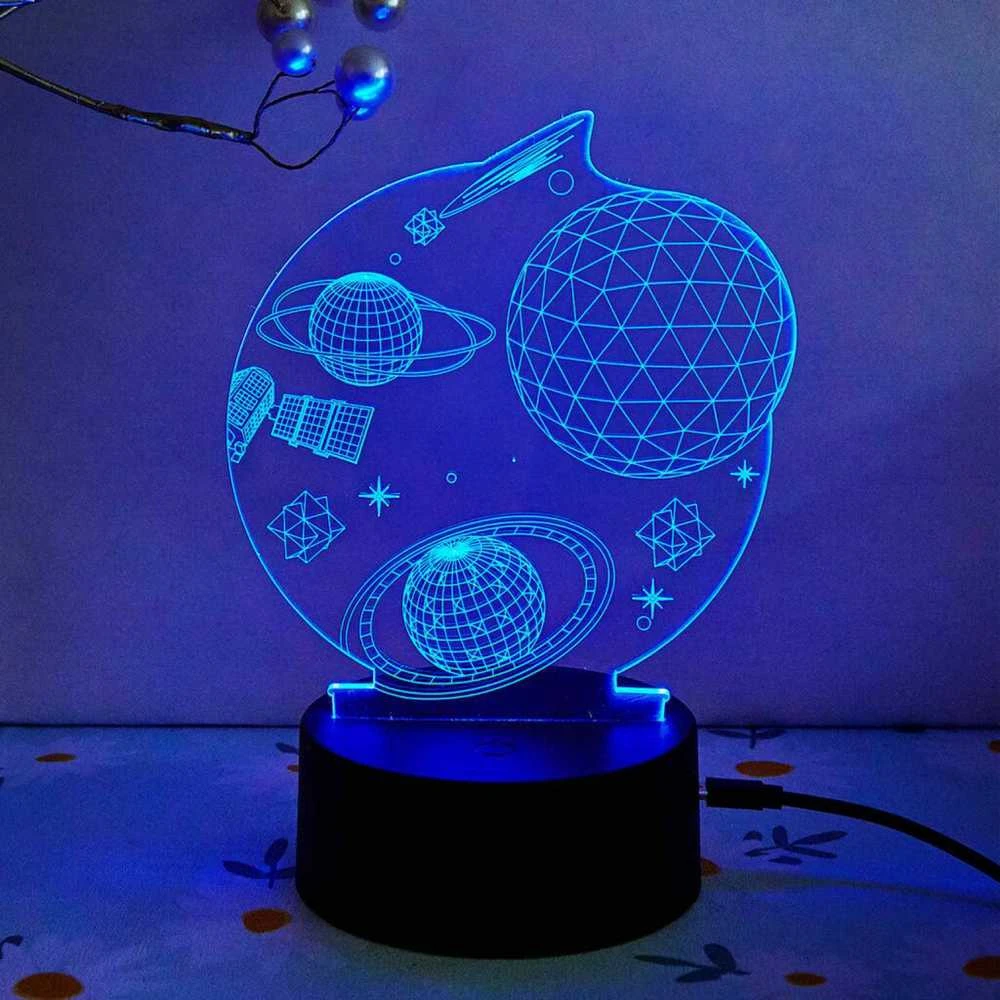 Manta SNL118RGB LED lempa Šviesos dekoracija Kosmos RGB 3D