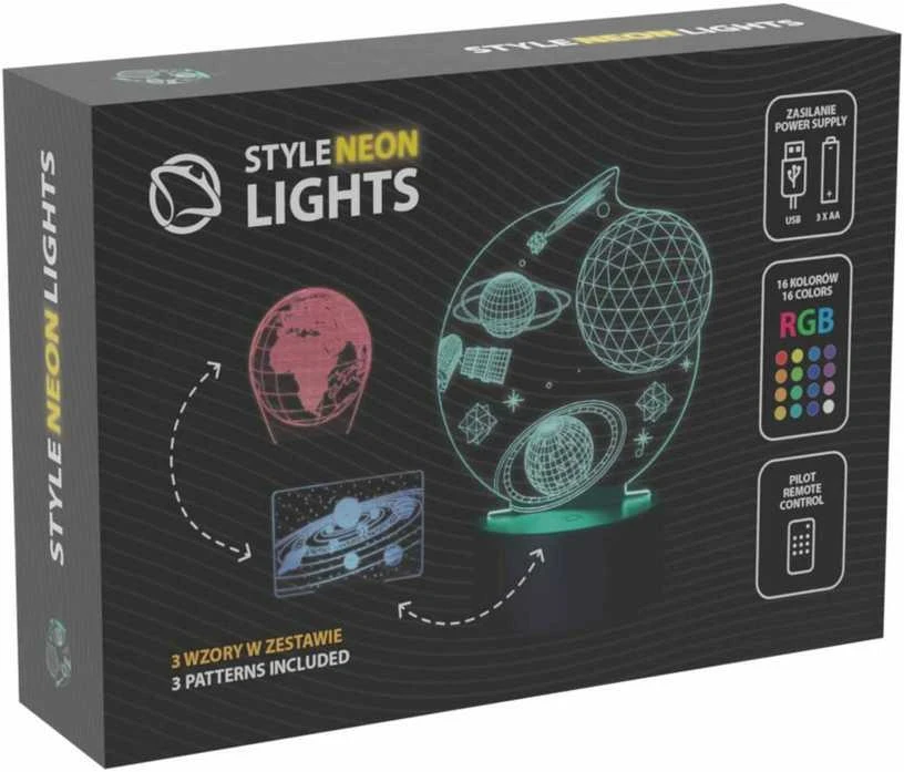 Manta SNL118RGB LED lempa Šviesos dekoracija Kosmos RGB 3D