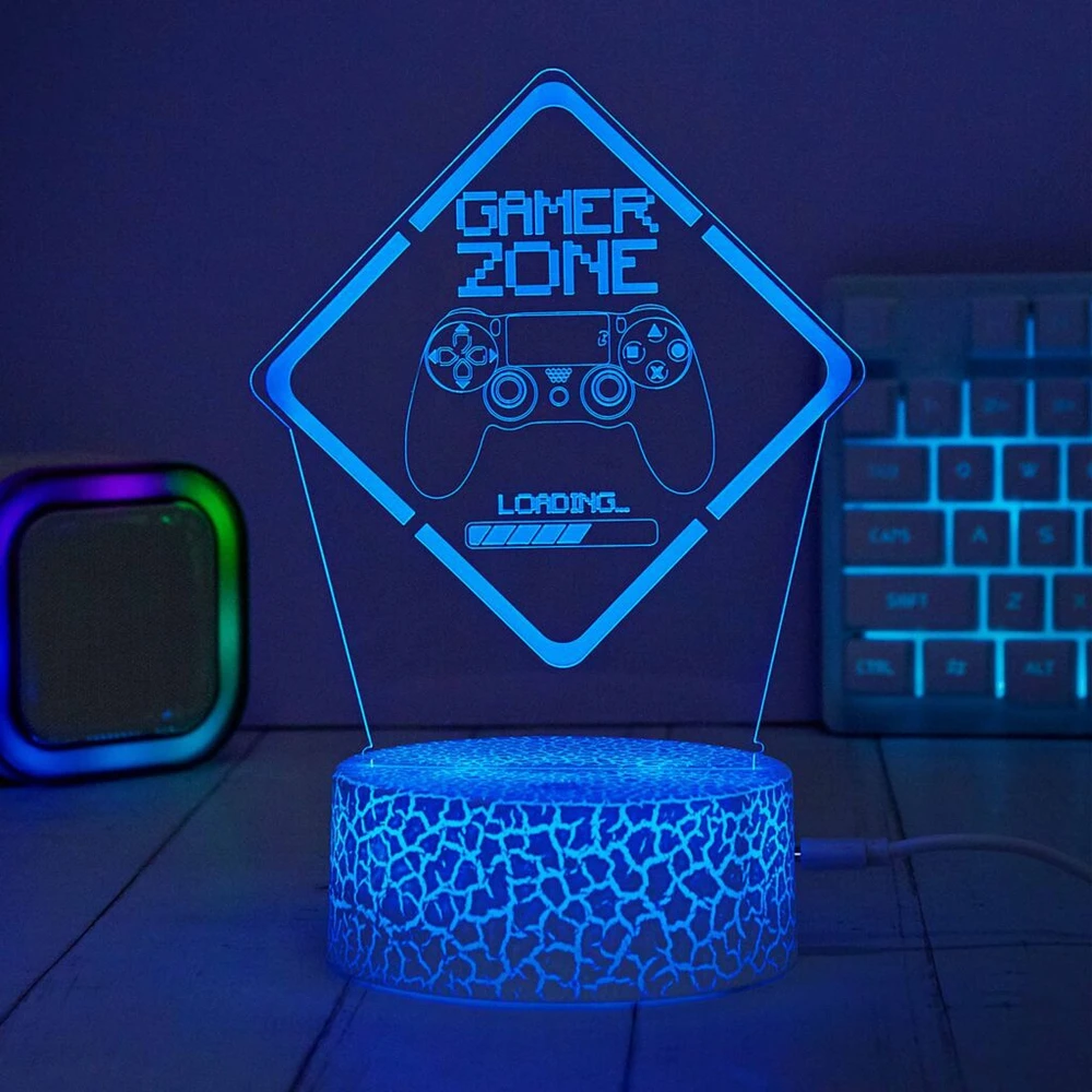 Manta SNL123RGB LED lempa, šviesos dekoracija, žaidimas 3 RGB 3D