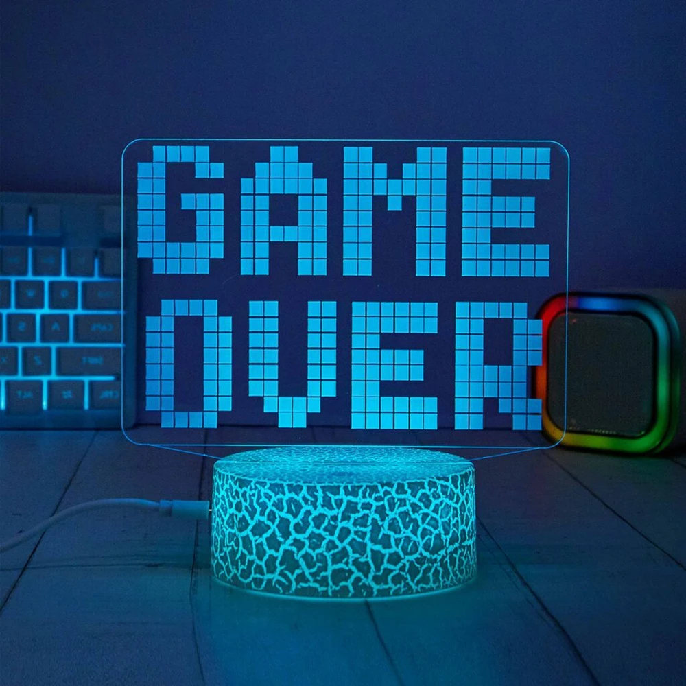 Manta SNL123RGB LED lempa, šviesos dekoracija, žaidimas 3 RGB 3D