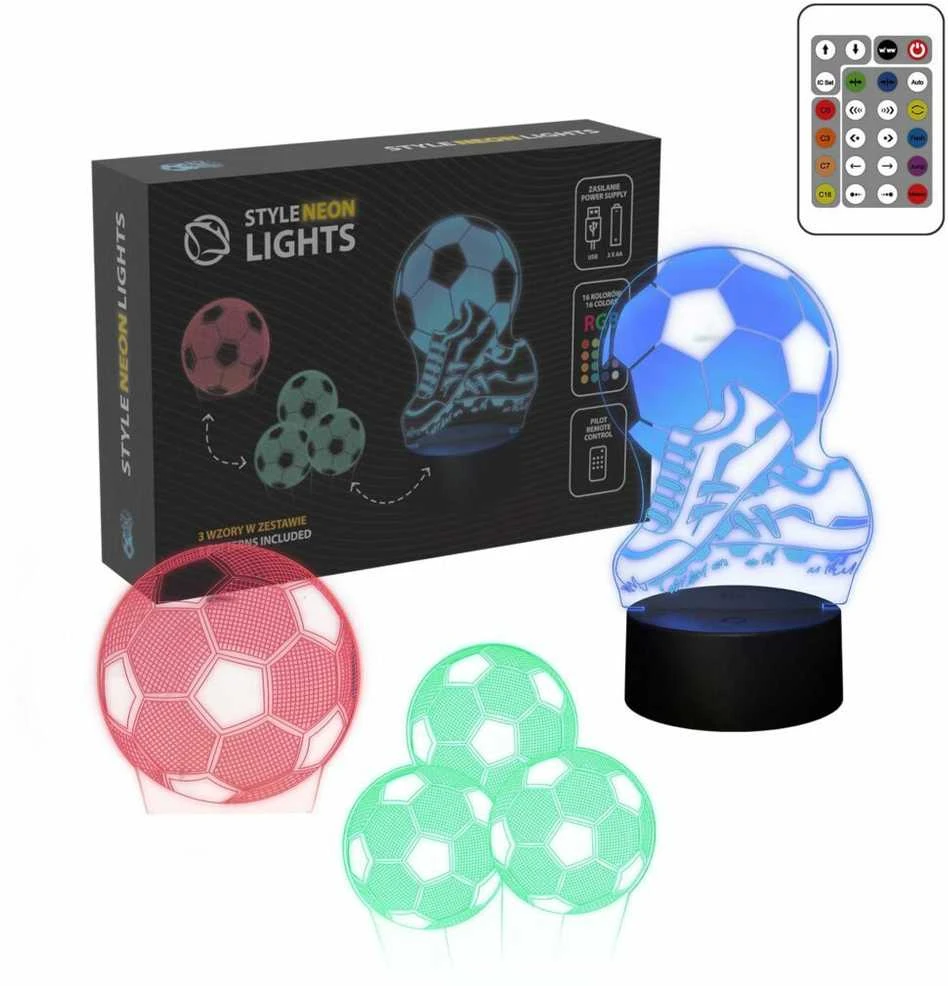 Manta SNL124RGB LED lempa, šviesos dekoracija, kamuoliukai, RGB 3D