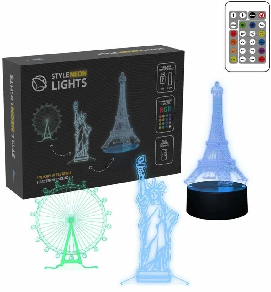 Manta SNL125RGB LED lempa Šviesų dekoracija Pastatams RGB 3D