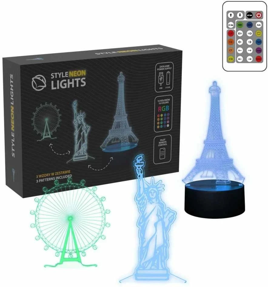 Manta SNL125RGB LED lempa Šviesų dekoracija Pastatams RGB 3D