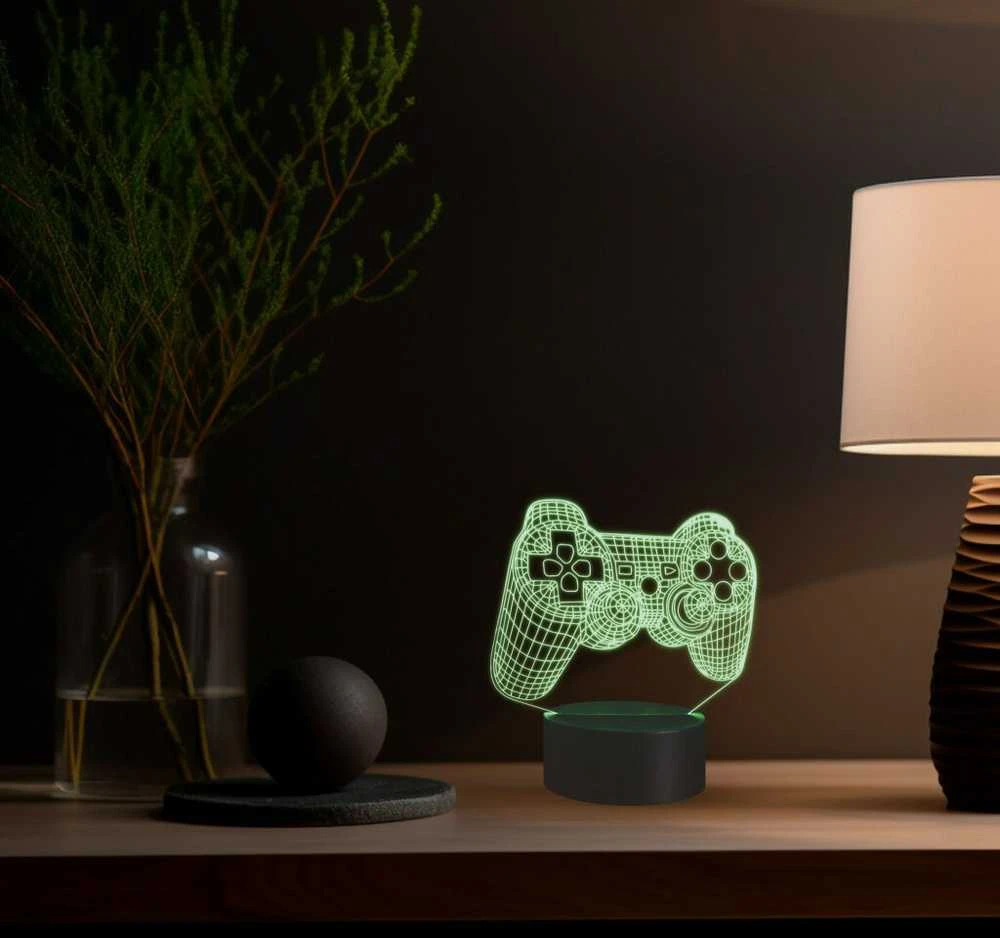 Manta SNL57RGB LED lempa, šviesos dekoracija, žaidimų pultas RGB 3D