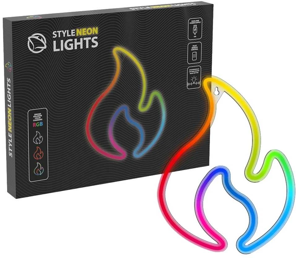 Manta SNL58RGB stiliaus neoninė lemputė FLAME