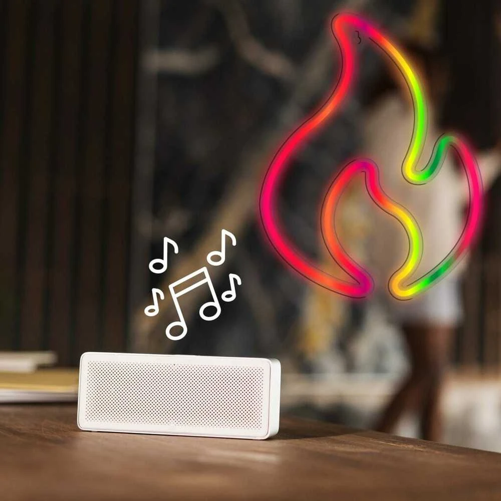 Manta SNL58RGB stiliaus neoninė lemputė FLAME