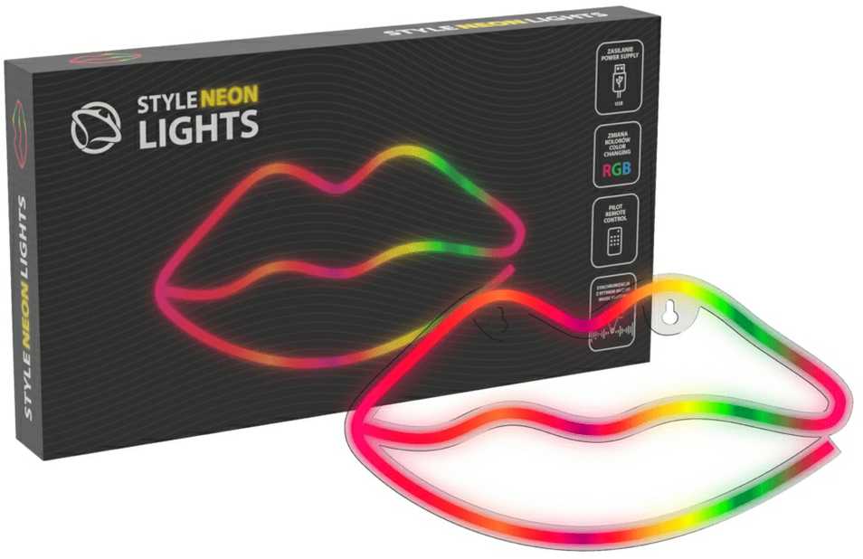 Manta SNL61RGB stiliaus neoninės šviesos LIPAI