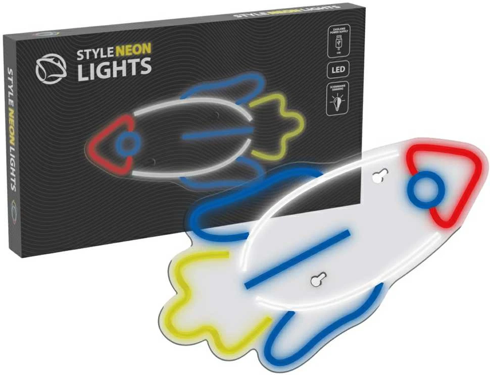 Manta SNL91MT stiliaus neoninės lemputės RAKETA