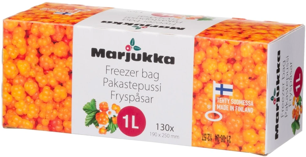 Marjukka Maišeliai produktų užšaldymui 1L 130 vnt