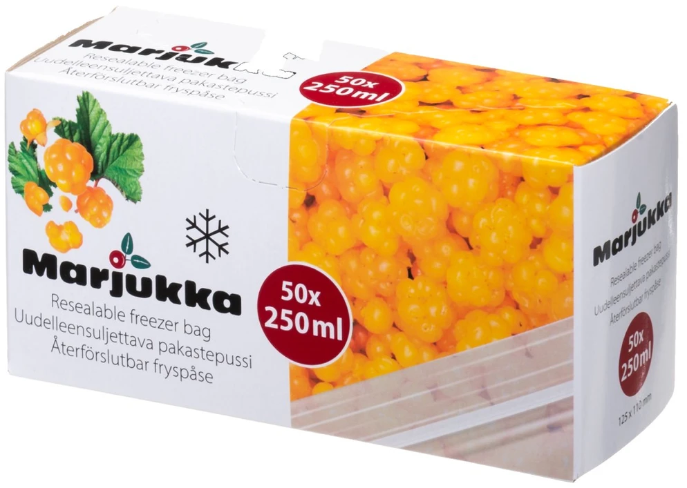Šaldymo maišeliai MARJUKKA 0,25L 50 vnt.
