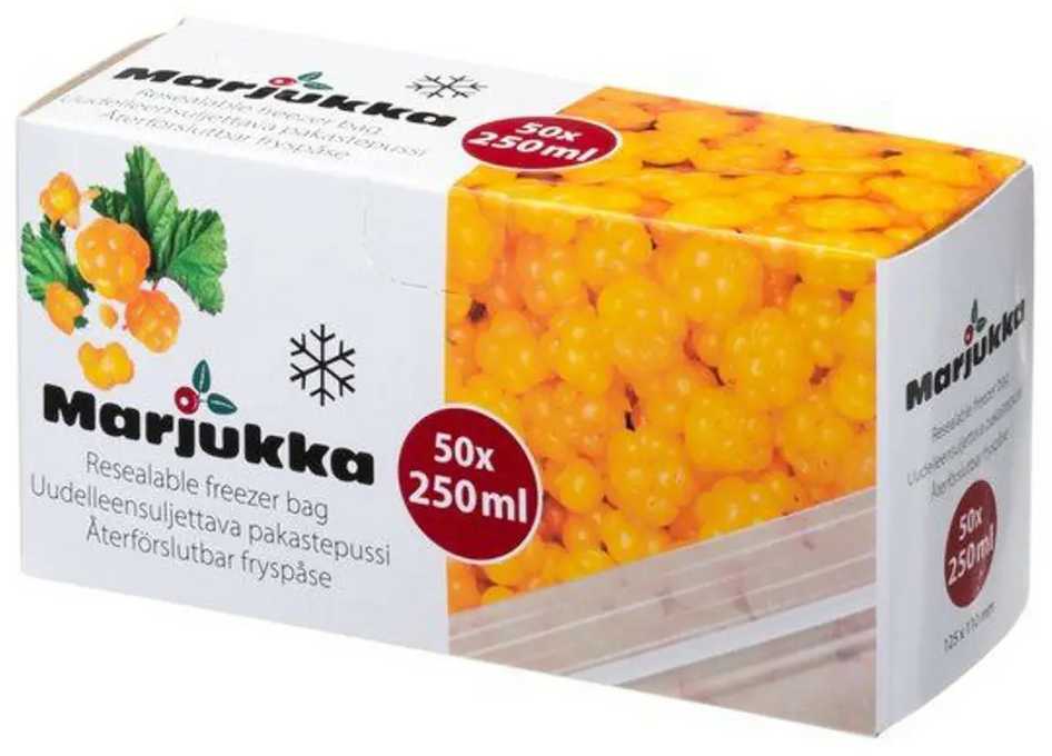 Marjukka Šaldymo maišelis su užtrauktuku 250 ml 50 vnt.