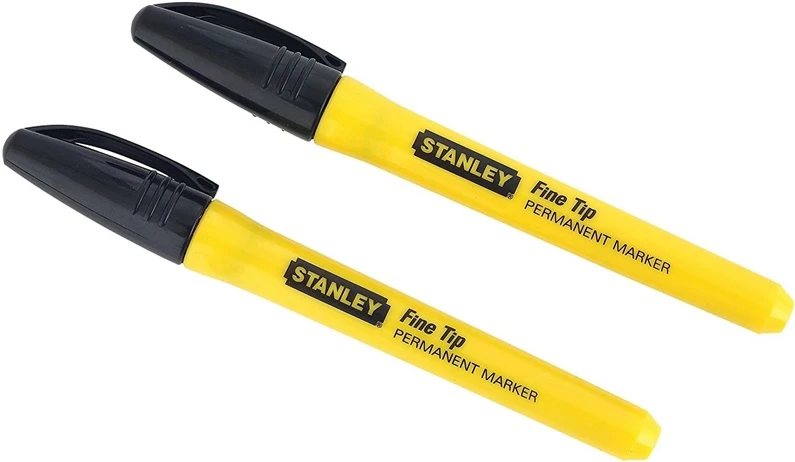Marķieris Stanley 0-47-316, 12 cm, melna krās., 2 gab.