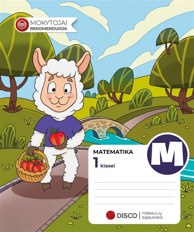 DISCO Formulių sąsiuvinis pradinukams (1 klasė), Matematika, 14 lapų, langeliais