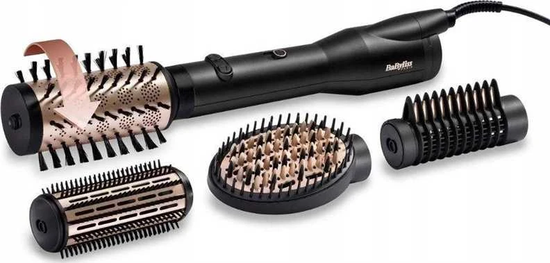 BaByliss AS970E plaukų formavimo šukos Plaukų modeliavimo rinkinys Šiltas Juoda 2,5 m 650 W