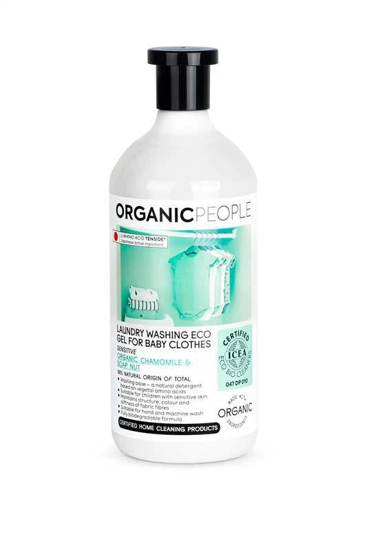 Organic People skalbimo gelis su ramunėlių ekstraktu kūdikių drabužiams, 200 ml