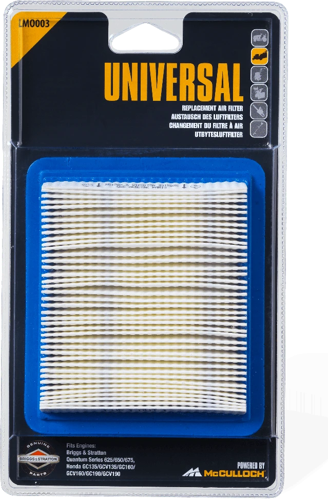 McCulloch Vejapjovės filtras B&S QS 625/650/675, Honda GC135/160/190, GCV135/160/190