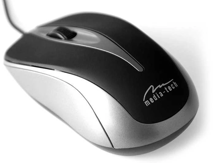 Itin ergonomiška optinė pelė Media-Tech PLANO MT1091T, USB jungtis, 800DPI, pilka