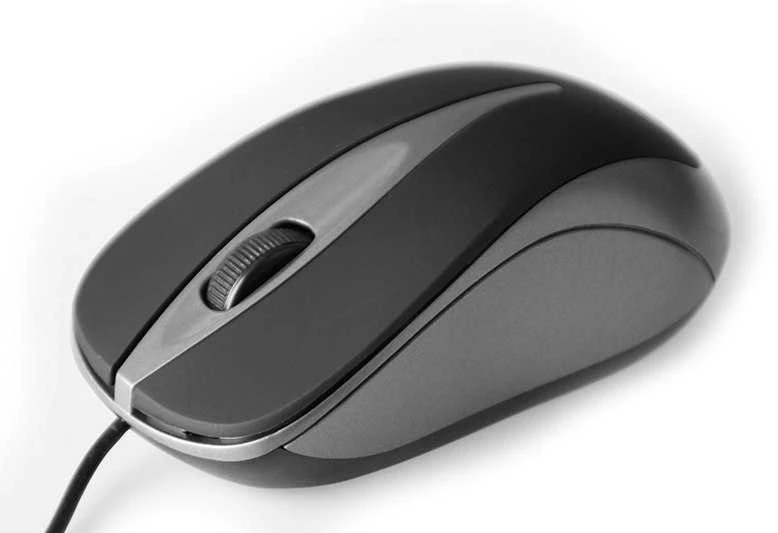 Itin ergonomiška optinė pelė Media-Tech PLANO MT1091T, USB jungtis, 800DPI, pilka