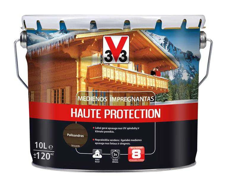 Medienos impregnavimo priemonė V33 Haute Protection, tamsiai ruda/raudonmedžio, 10 l